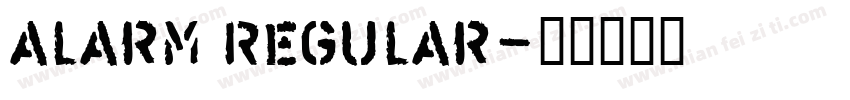 alarm Regular字体转换
